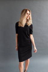 Shift Nursing Dress - Black
