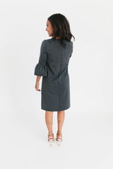 Charcoal - Bell Sleeve Nursing Dress