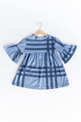 MINI - Caitlin Wilson Windowpane - Ruffle Bell Dress