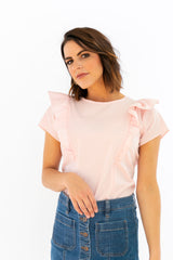 The Ruffle Top - Blush