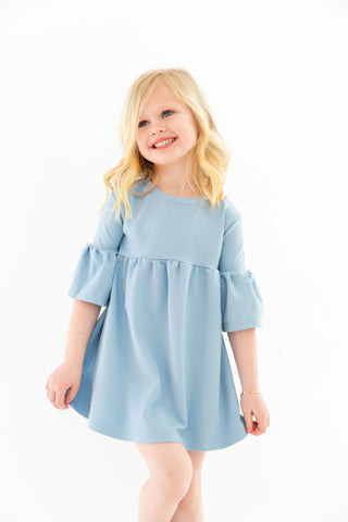 MINI - Caitlin Wilson Windowpane - Ruffle Bell Dress