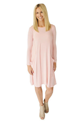 CW Windowpane - Bell Sleeve Nursing Dress