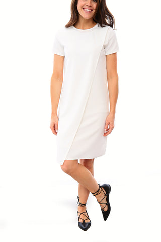 Shift Panel Dress - Off White